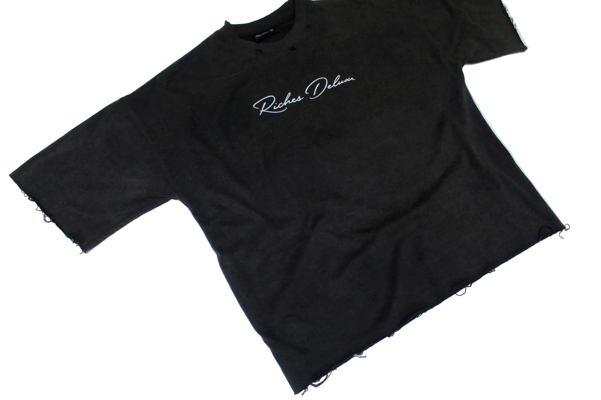 Riches Deluxe Signature Ash Wash Tee – Black