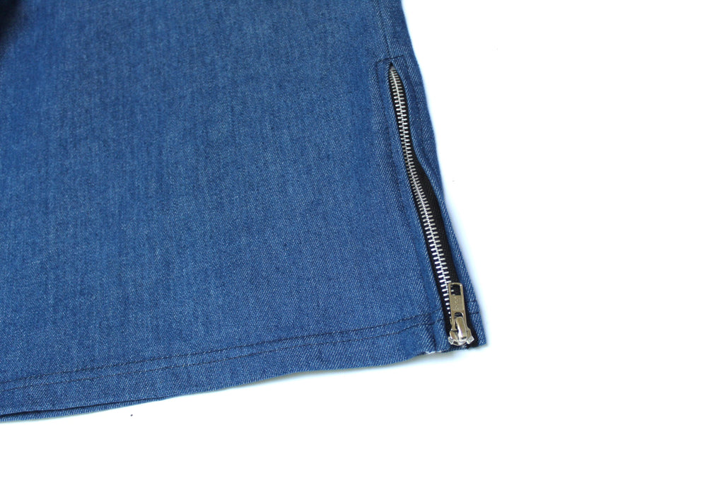 Riches Deluxe Signature Zip Denim Shorts – Royal Blue