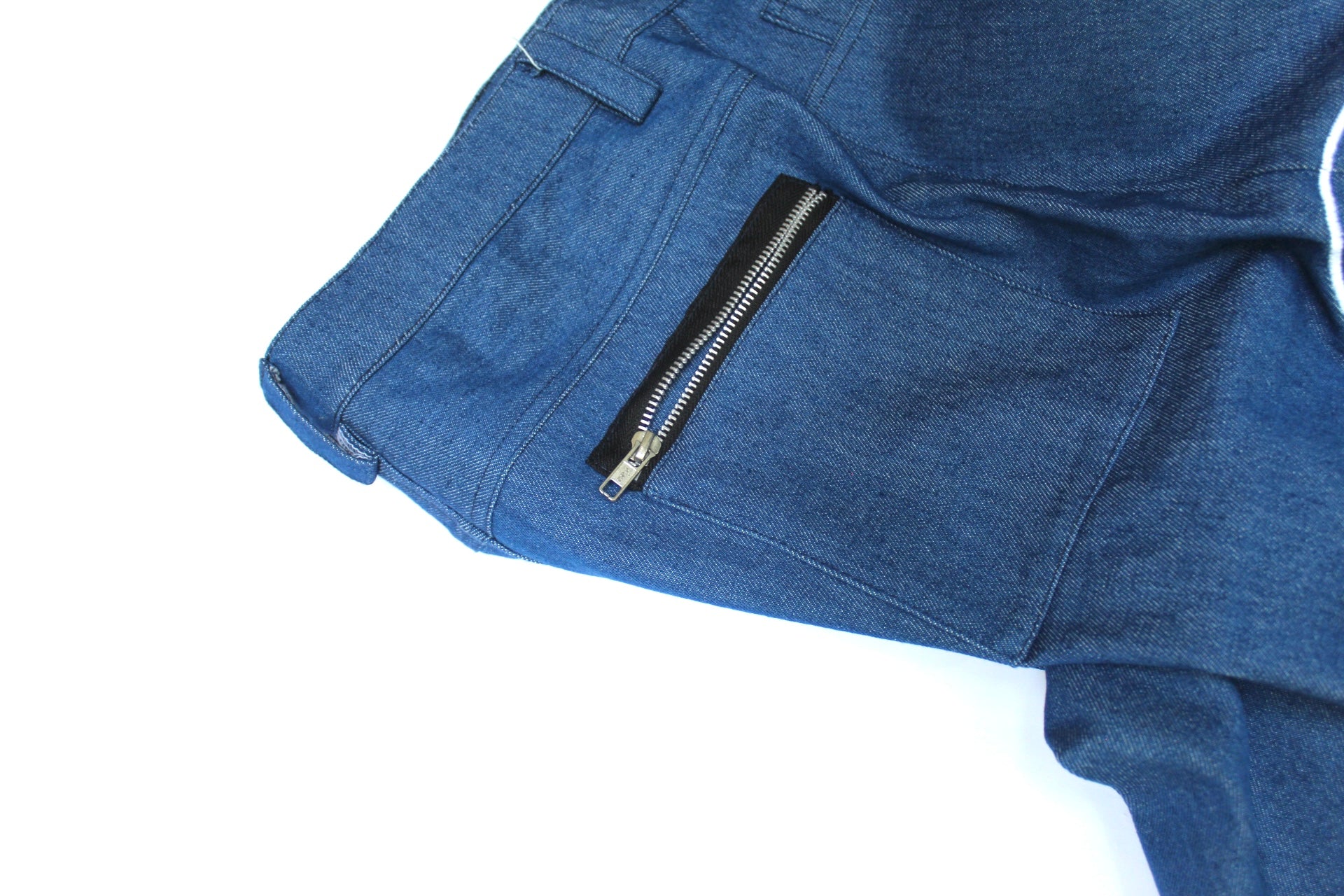 Riches Deluxe Signature Zip Denim Shorts – Royal Blue