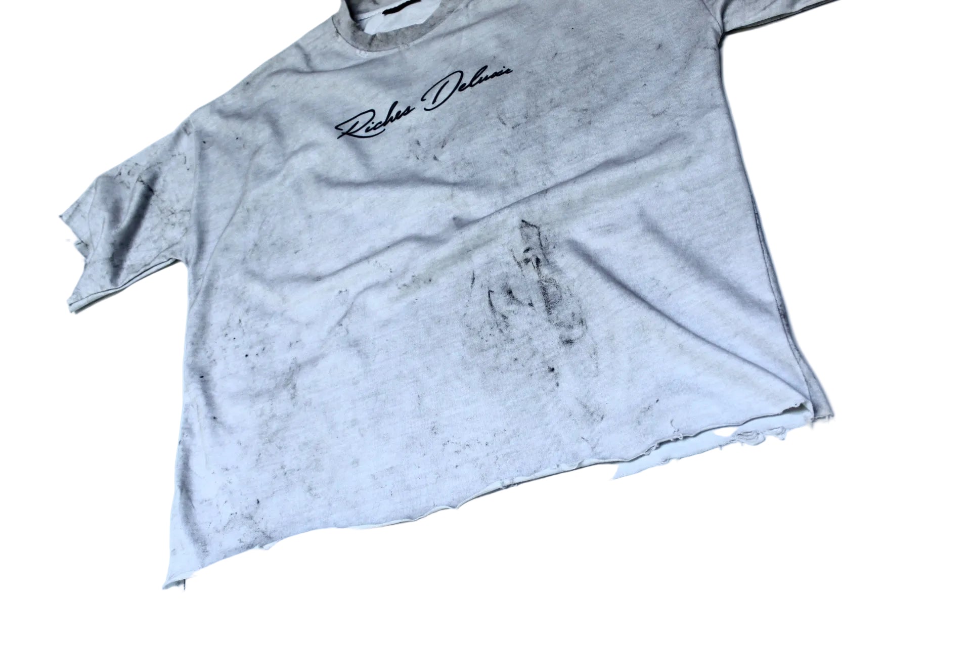 Riches Deluxe Signature Ash Wash Designer Tee – Black