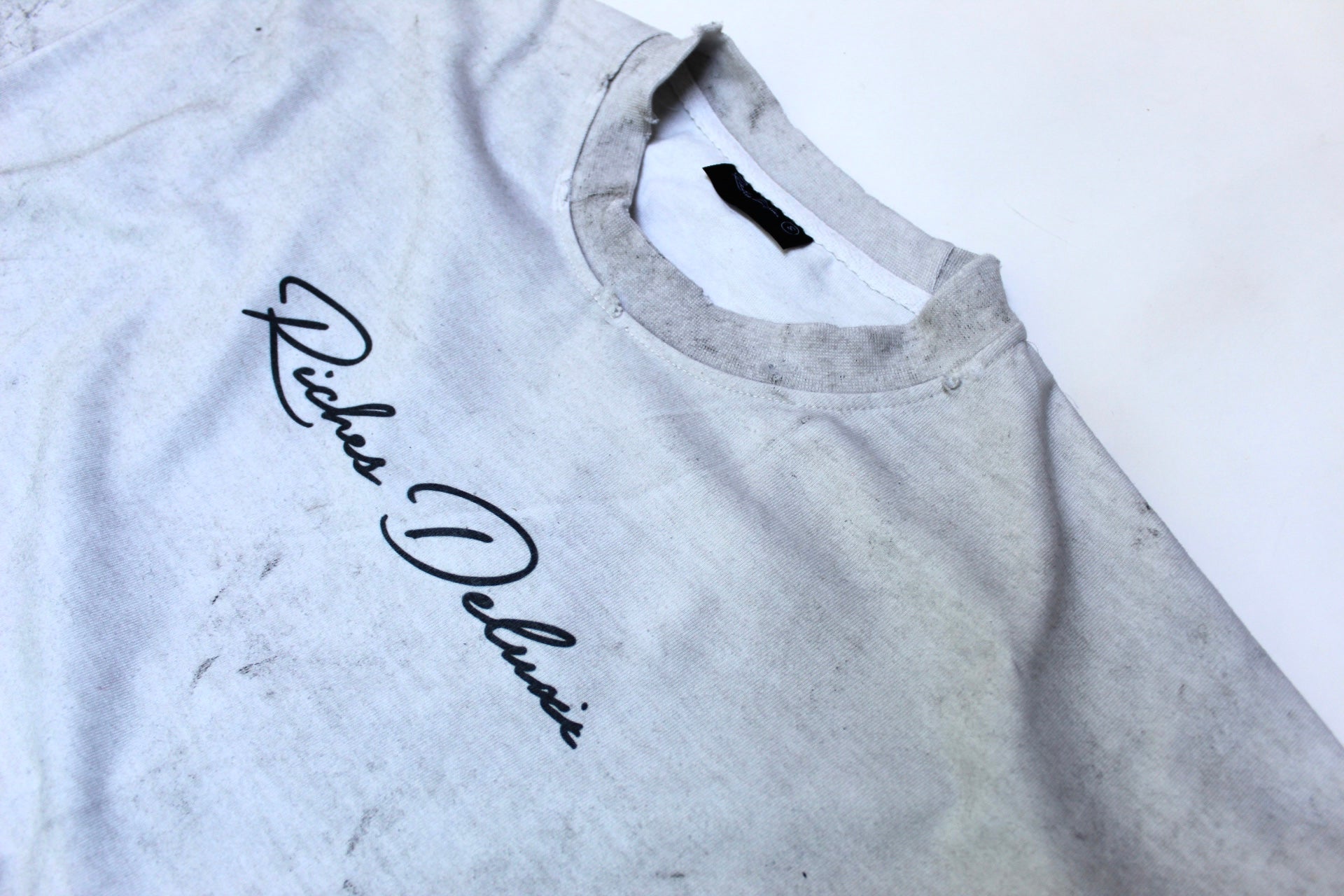 Riches Deluxe Signature Ash Wash Designer Tee – Black