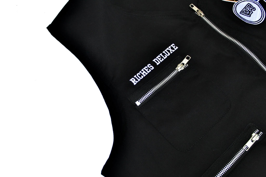 Riches Deluxe Highway Club Utility Vest – Black Edition