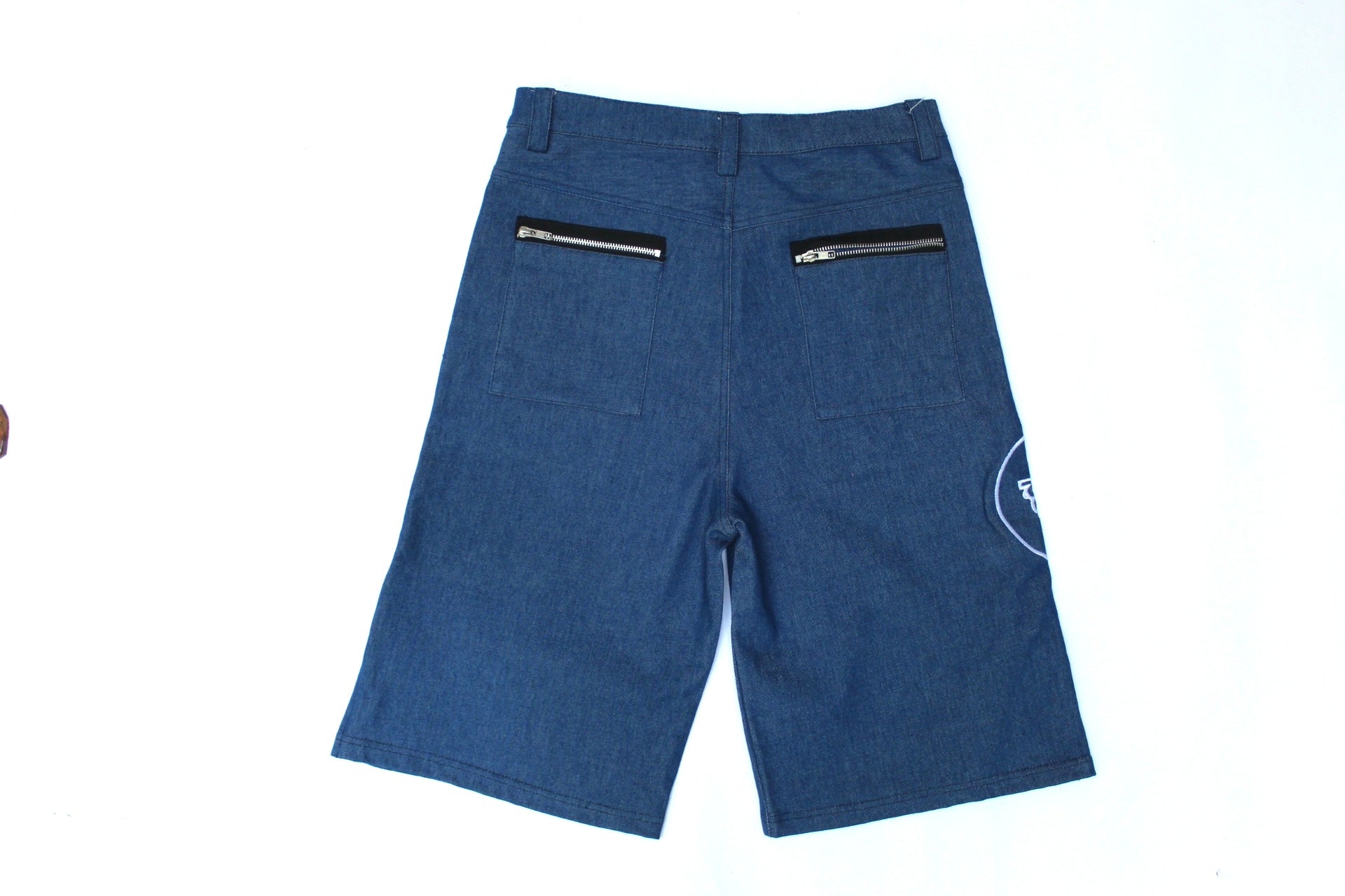 Riches Deluxe Signature Zip Denim Shorts – Royal Blue