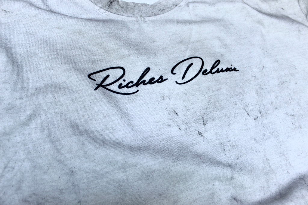 Riches Deluxe Signature Ash Wash Designer Tee – Black